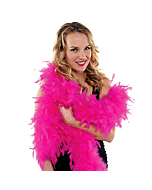 Fuchsia feather boa 183 cm