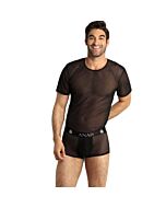 Anais Men - Eros T-Shirt S - Black Tul with Elegant Finish