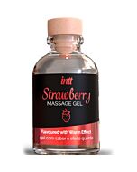 Intt Massage & Oral Sex - Strawberry Flavored Warming Massage Gel 30ml