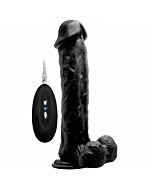 Real rock vibrator 100 006 black realistico 295 cm