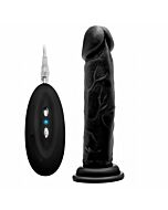 Real rock 008 100 black vibrator 20 cm realistico