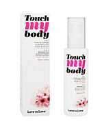 Touch My Body 2 in 1 silicone lubricant oil massage + cherry blossom 100ml