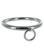 Metalhard bdsm collar with ring