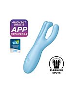 Satisfyer Threesome 4 Connect Blue - Triple Placement Vibrator!