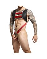 DNGEON Top Cockring Harness - Red