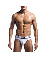 Classic wide jockstrap fetish - white
