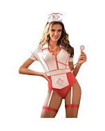 Nurse Costume 3XL Zip Multicolor