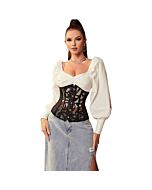 Red Embroidered Corset