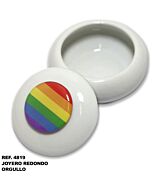 Rainbow Jewelry Box - Ceramic 5x5 mm