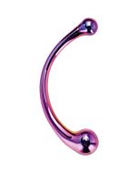 Curved Glass Glamour Glass Dildo - G-Spot Stimulation Wand