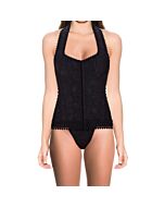 Shiny Black Ilidia Corset