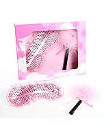 Kit duster caresses and pink mascara