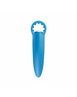 Neon blue finger stimulator