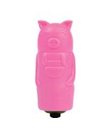 Enjoyable vibrating bullet with slender pink piggy case