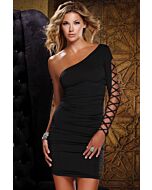 Forplay mini dress asymmetrical neckline