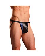 Male power suspensory blue zipper