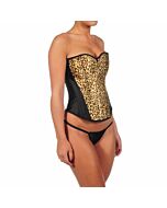 Intimax bodice golden leopard