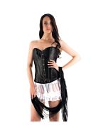Caramel nuit - set corset with matching thong black tutu + scarf +