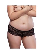 Leg avenue black lace thong with opening