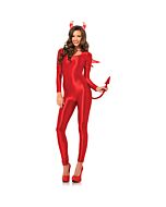 Leg avenue pussycat red female devil