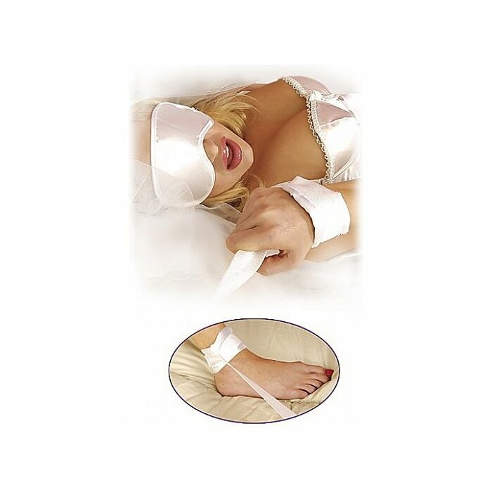 White satin bondage kit Fetish
