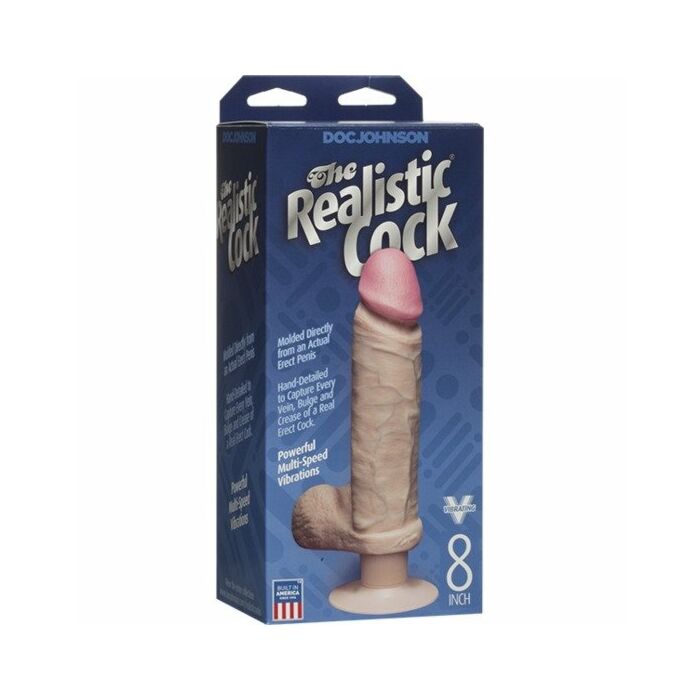 Realistic penis with vibrator 20 cm