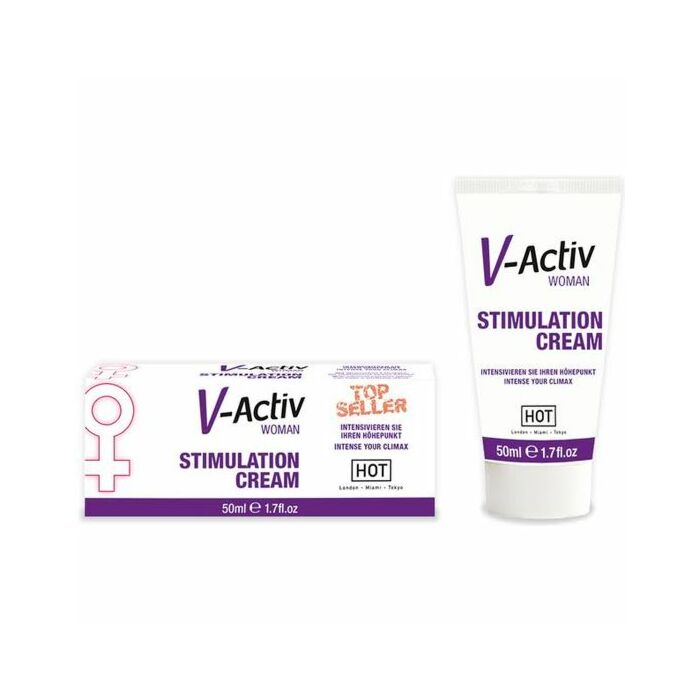 Hot cream stimulating female v-activ