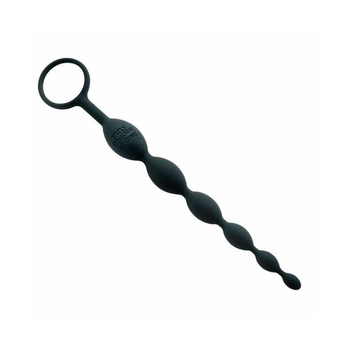 Fifty shades of gray anal beads