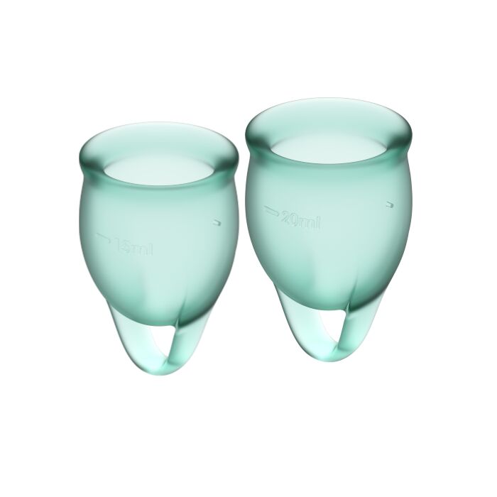 Satisfyer feel confident kit copa menstrual transparente  15+20ml