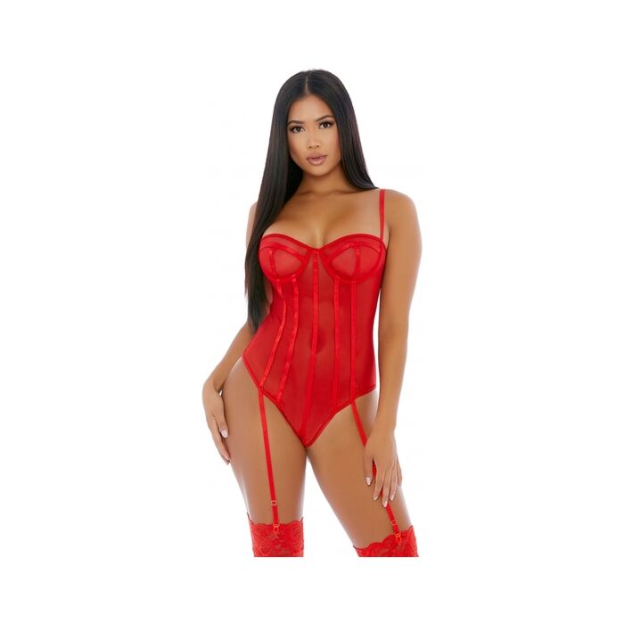 Sheer up mesh set red