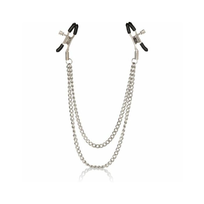 Nipple clamps with double chain