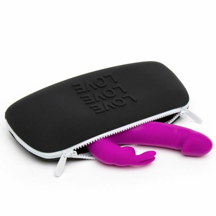 HAPPY RABBIT BOLSA TRANSPORTE DE SILICONA MEDIANA NEGRA