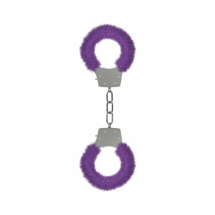 Ouch pleasure handcuffs with plush lilac
