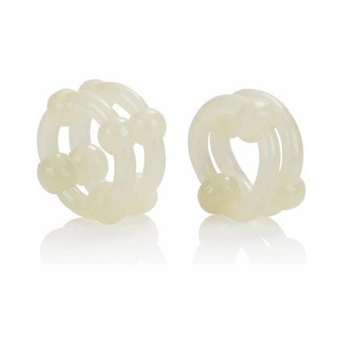 Island rings anillos dobles con brillo