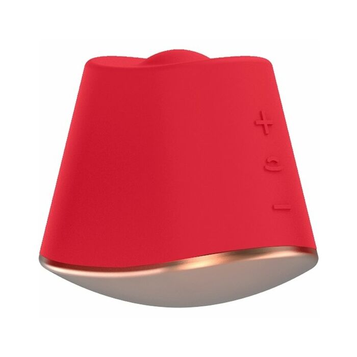 Dazzling estimulador de clítoris con rotación - rojo