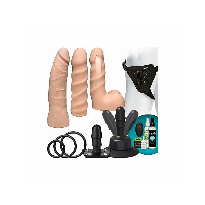 Kit dual density ultraskyn vibrador para principiantes - vainilla