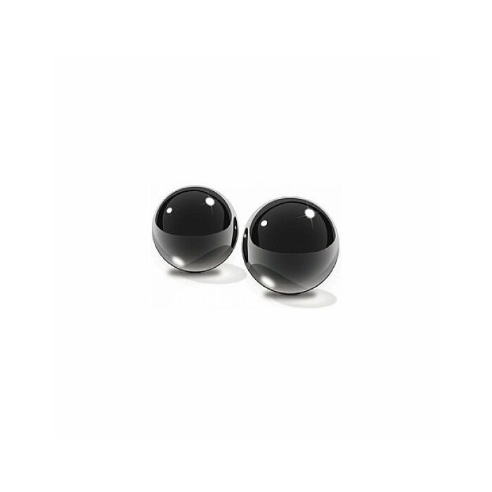 Fetish fantasy limited edition ben-wa balls small black glass