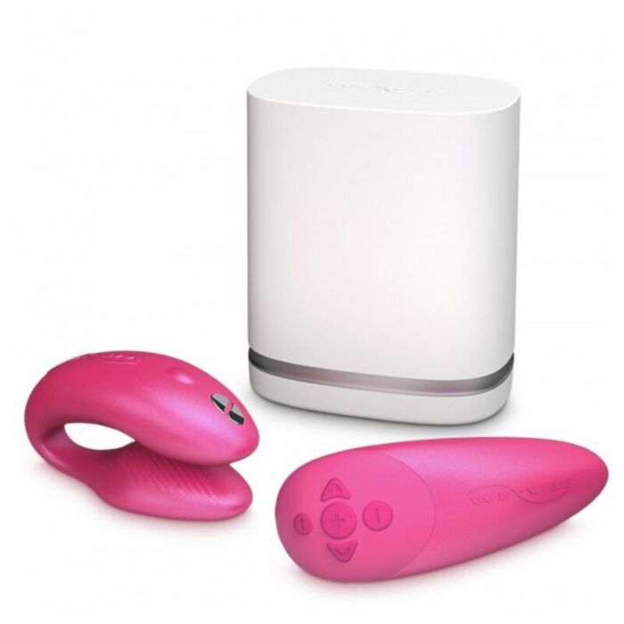 We vibe chorus vibrator couples with control squeeze pink