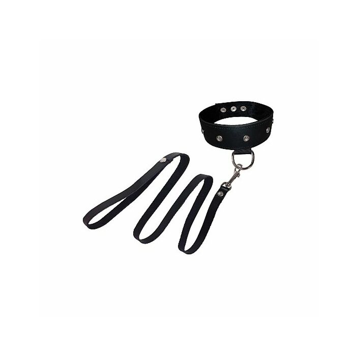 Leather leash and collar