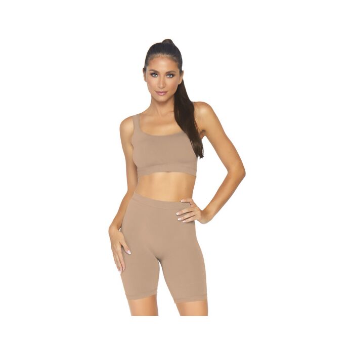 Opaque set with cycling pants