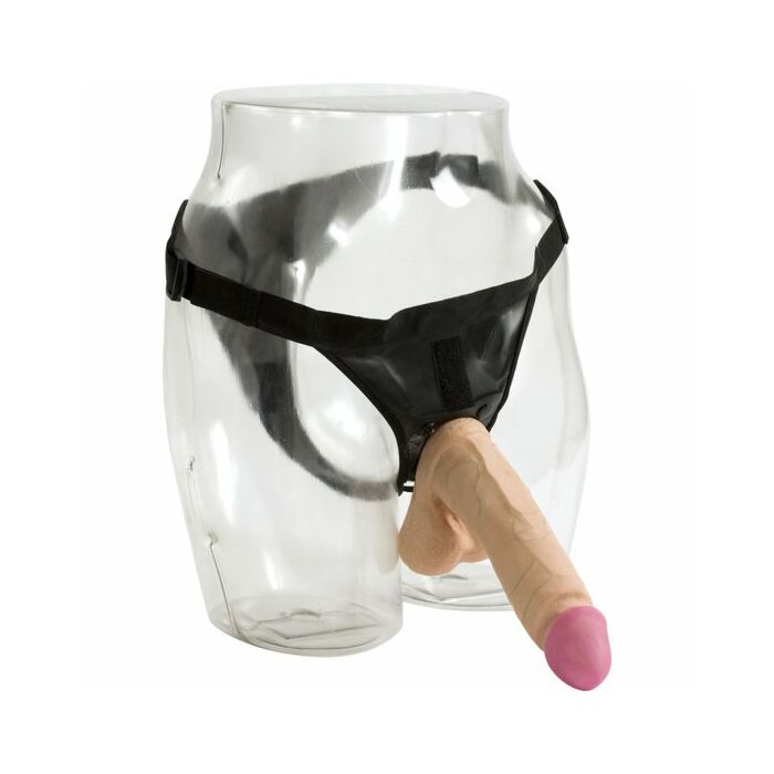 Vac-u-lock harness with realistic penis 22 cm