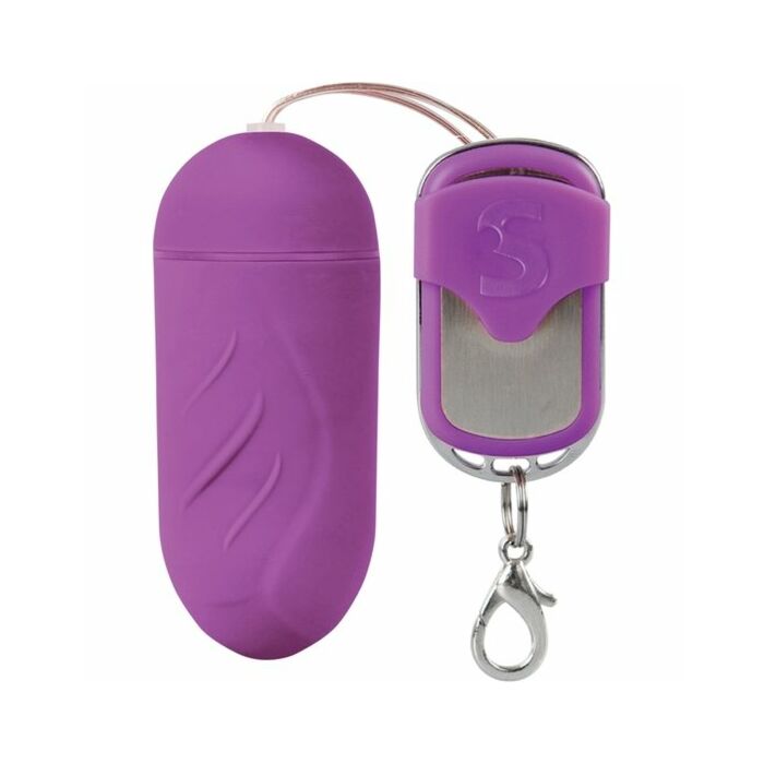 Shots ribbed egg remote control 100 silicone lila