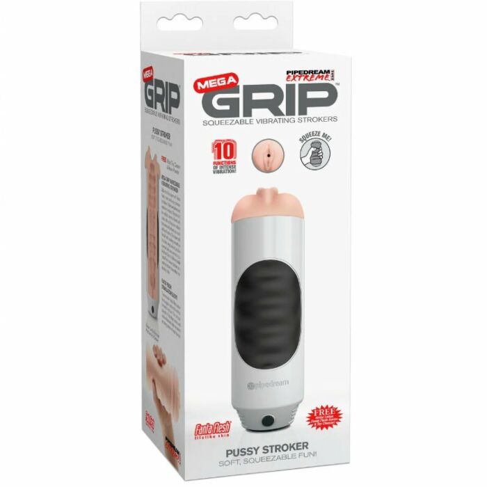 White Mega Grip Masturbator