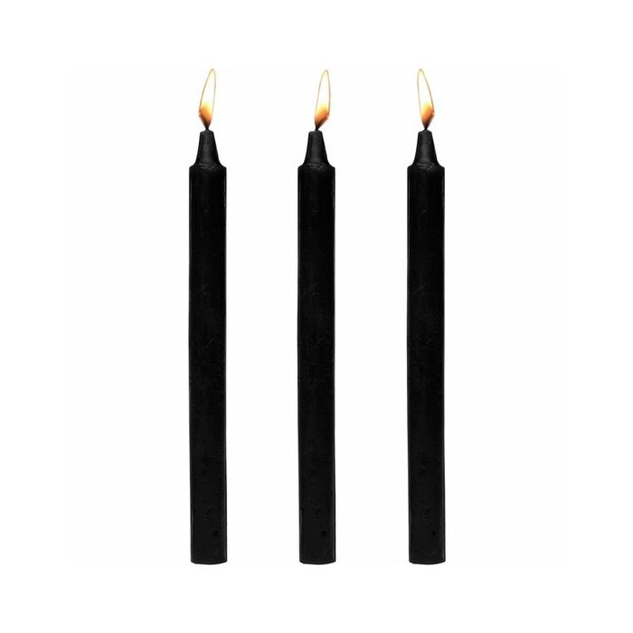 Dark drippers fetish drip set de 3 velas - negro