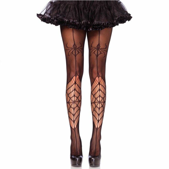 Leg avenue medias spider negro