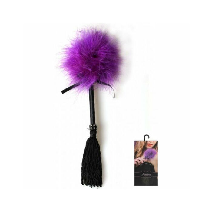 Purple marabou feather duster