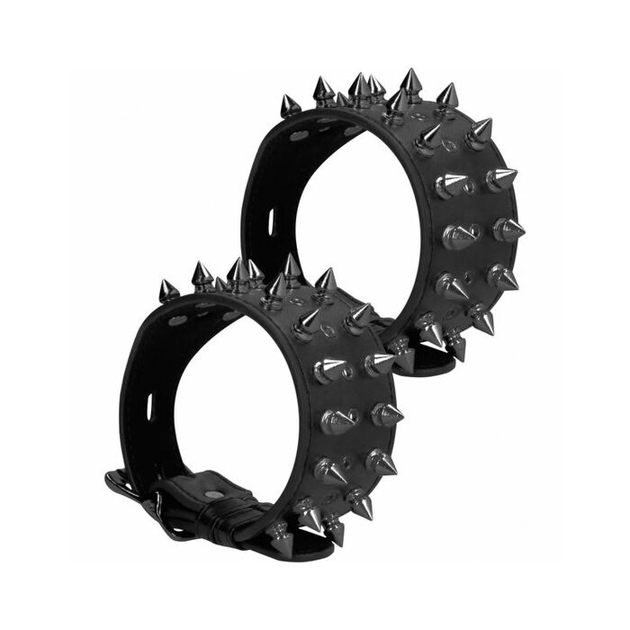 Ouch! skulls and bones - esposas para tobillos con pinchos - negro