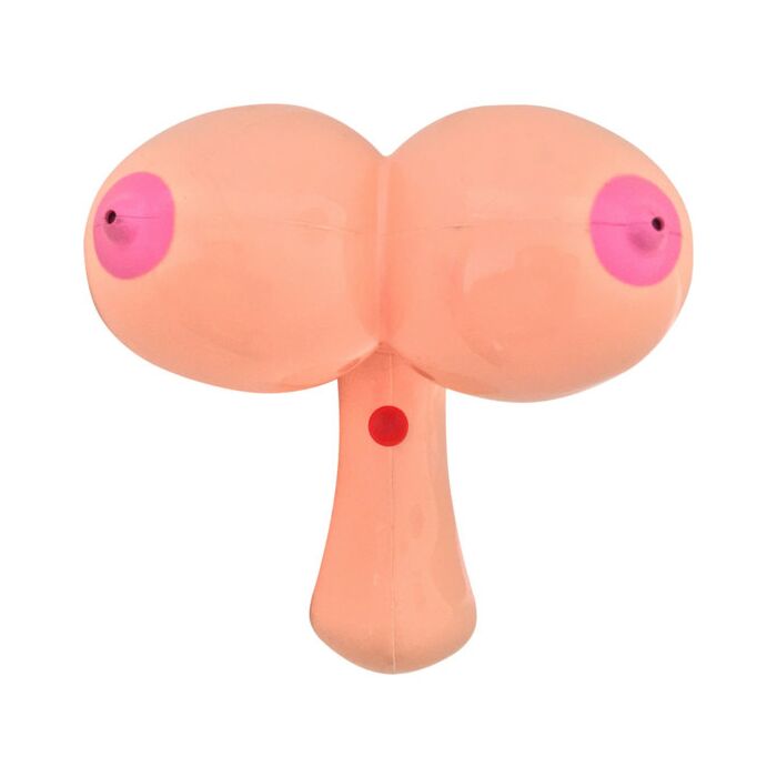 Funny gun shaped like breasts