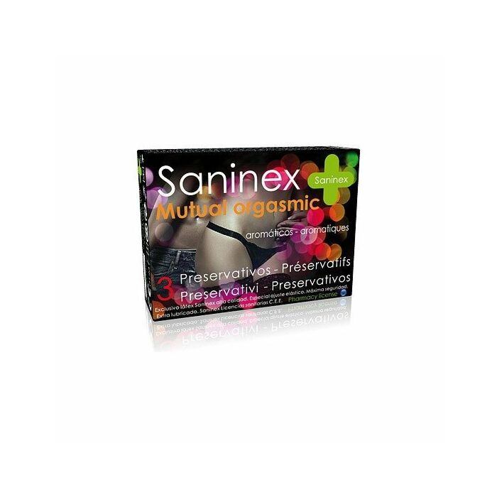 Saninex preservativos mutual orgasmic 3uds