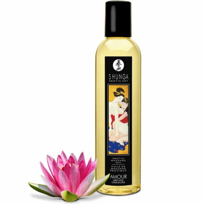 Shunga erotic aceite de masaje dulce de loto